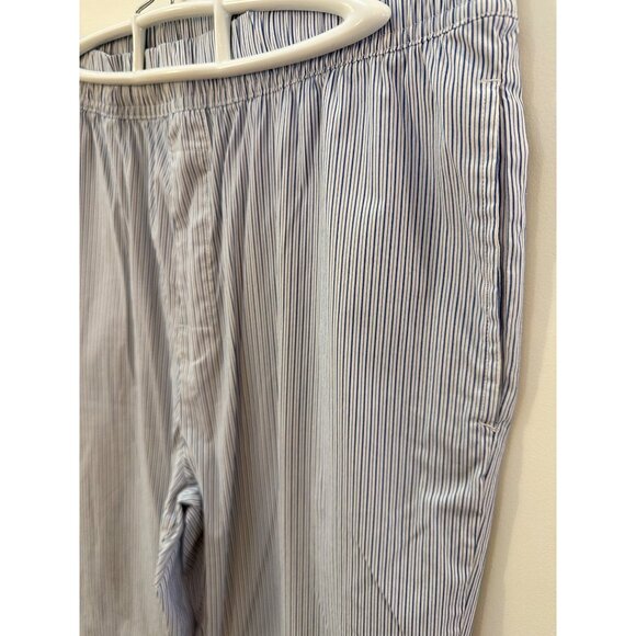 Tommy John Mens Striped Pajama Pants M Cotton Polyester Blue White - Picture 2 of 3